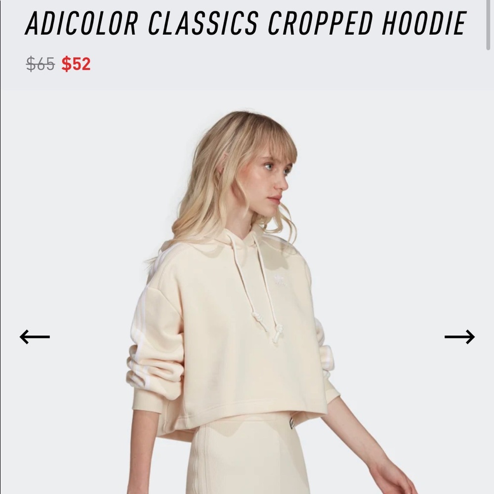 Adidas Adicolor Classics Crop Hoodie